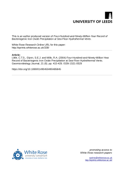 Four-Hundred-and-Ninety-Million-Year Record of Bacteriogenic Iron