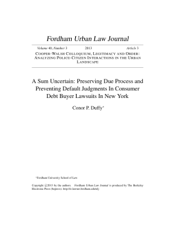 A Sum Uncertain: Preserving Due Process and Preventing Default