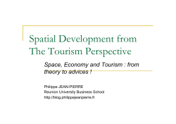 Spatial Development from The Tourism Perspective