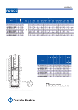 FPS-FS 1000 - Franklin Electric SA