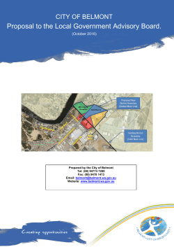 LGAB City of Belmont Submission October 2016