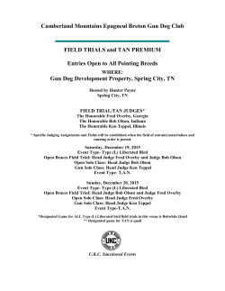 The French Brittany Gun Dog Association of America, Inc - CEB-US