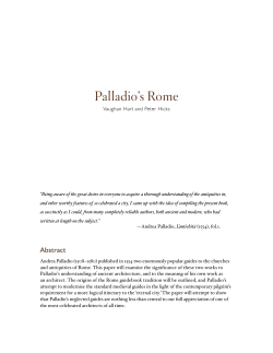 Palladio`s Rome