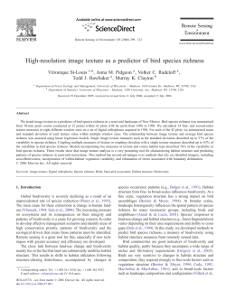 St-Louis, V., A.M. Pidgeon, V.C. Radeloff, and M.K. - UW