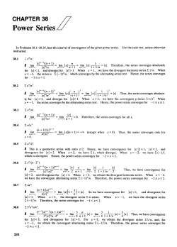 CHAPTER 38 Power Series