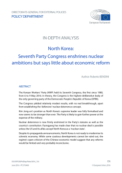 North Korea: Seventh Party Congress enshrines nuclear ambitions