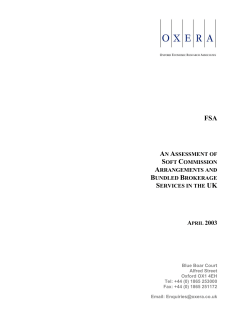 an assessment of soft commission arrangements and