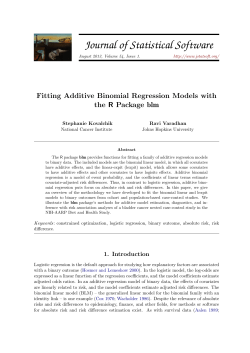 Fitting Additive Binomial Regression Models with the R Package blm