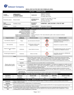 HOJA DE DATOS DE SEGURIDAD (SDS)
