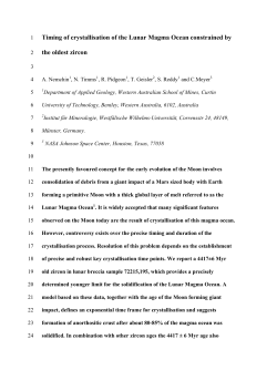 Magma Ocean is believed to be a feature dominating the early