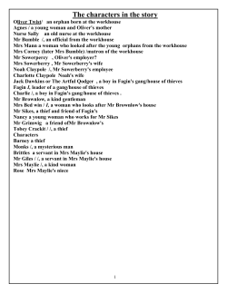 The characters in the story