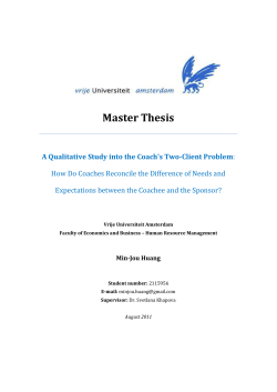 Master Thesis