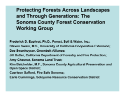 Protecting Forests Across Landscapes and Through Generations