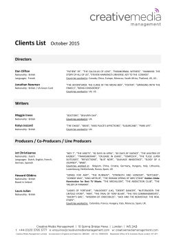 creative media clients list