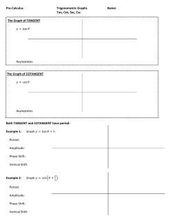 Tan Cot Sec Csc Notes and HW Graphs
