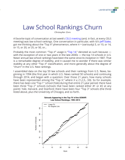 Law School Rankings Churn