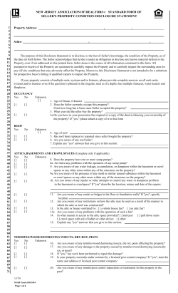 new jersey association of realtors ® standard form of