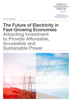 The Future of Electricity in Fast-Growing Economies Attracting