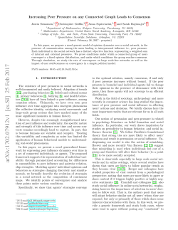 Increasing Peer Pressure on any Connected Graph Leads to