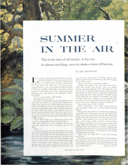 &ldquo;Summer in the Air&rdquo; by Ray Bradbury, published February 18, 1956.