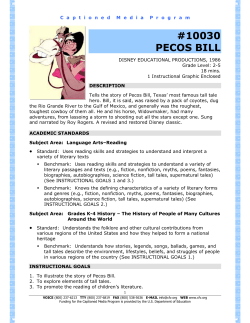 10030 pecos bill - The Described and Captioned Media Program