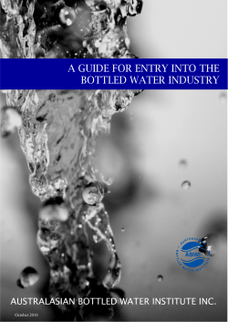 Guide for Industry Entry - Australian Beverages Council