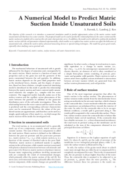 A Numerical Model to Predict Matric Suction Inside Unsaturated Soils
