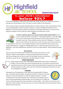 If your child`s attendance is below 93%, they would have already