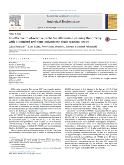 An effective thiol-reactive probe for differential scanning fluorimetry
