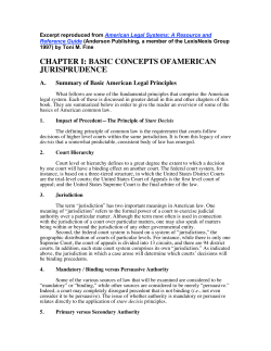 Introduction to the American Legal System