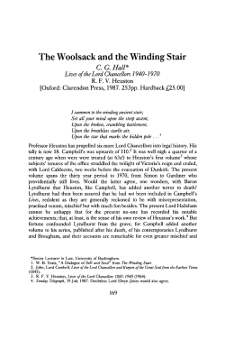 The Woolsack and the Winding Stair