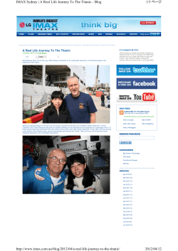 A Real Life Journey To The Titanic - Masayo Goto