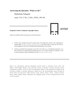 Answering the Question: `What is Life?`