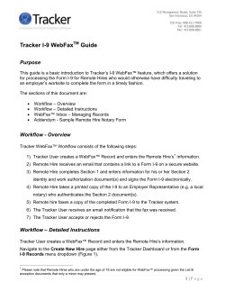 Tracker I-9 WebFax Guide