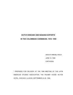 dutch disease and banana exports in the colombian caribbean