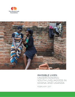 Invisible Lives: Understanding Youth Livelihoods in Ghana and