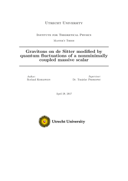 Gravitons on de Sitter modified by quantum fluctuations of a
