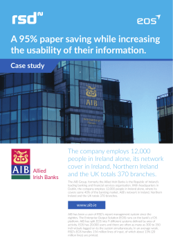 A 95% paper saving while increasing the usability of their