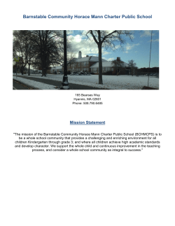 Barnstable Community Horace Mann Charter Public School