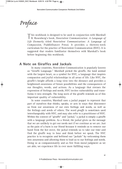 Preface - Nonviolent Communication