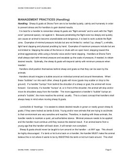 MANAGEMENT PRACTICES (Handling)