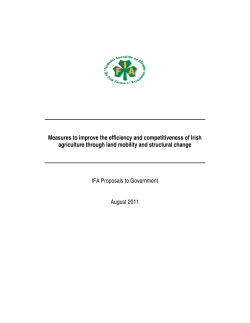 Measures to improve the efficiency and competitiveness of Irish