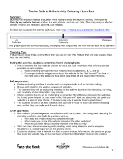 Evaluating &ndash; Space Race