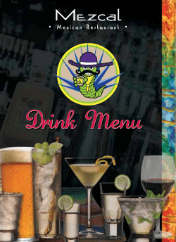 Drink Menu - Mezcalmex