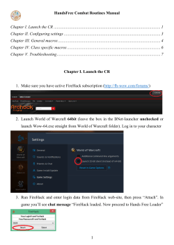 HandsFree Combat Routines Manual
