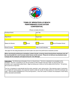 Employee Evaluation Form - General