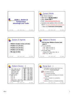 Contact Details Section 22 Agenda Midterm
