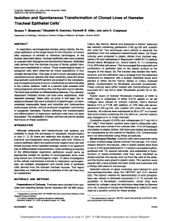 &Acirc; - Cancer Research