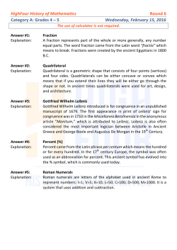 H4 History of Mathematics R6 G4