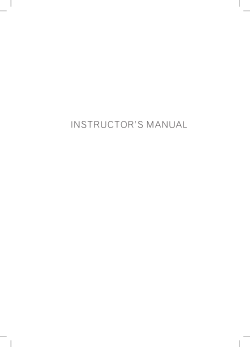 InSTrucTor`S MAnuAL - Oxford University Press